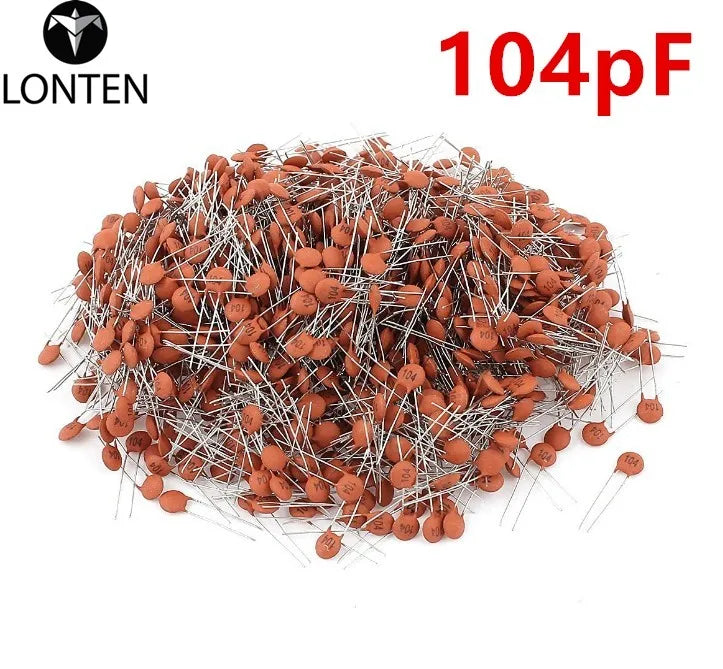 Custom Lonten  100PCS Ceramic Disc Capacitors 50V 100nF 0.1uF 104pF Manufacturer