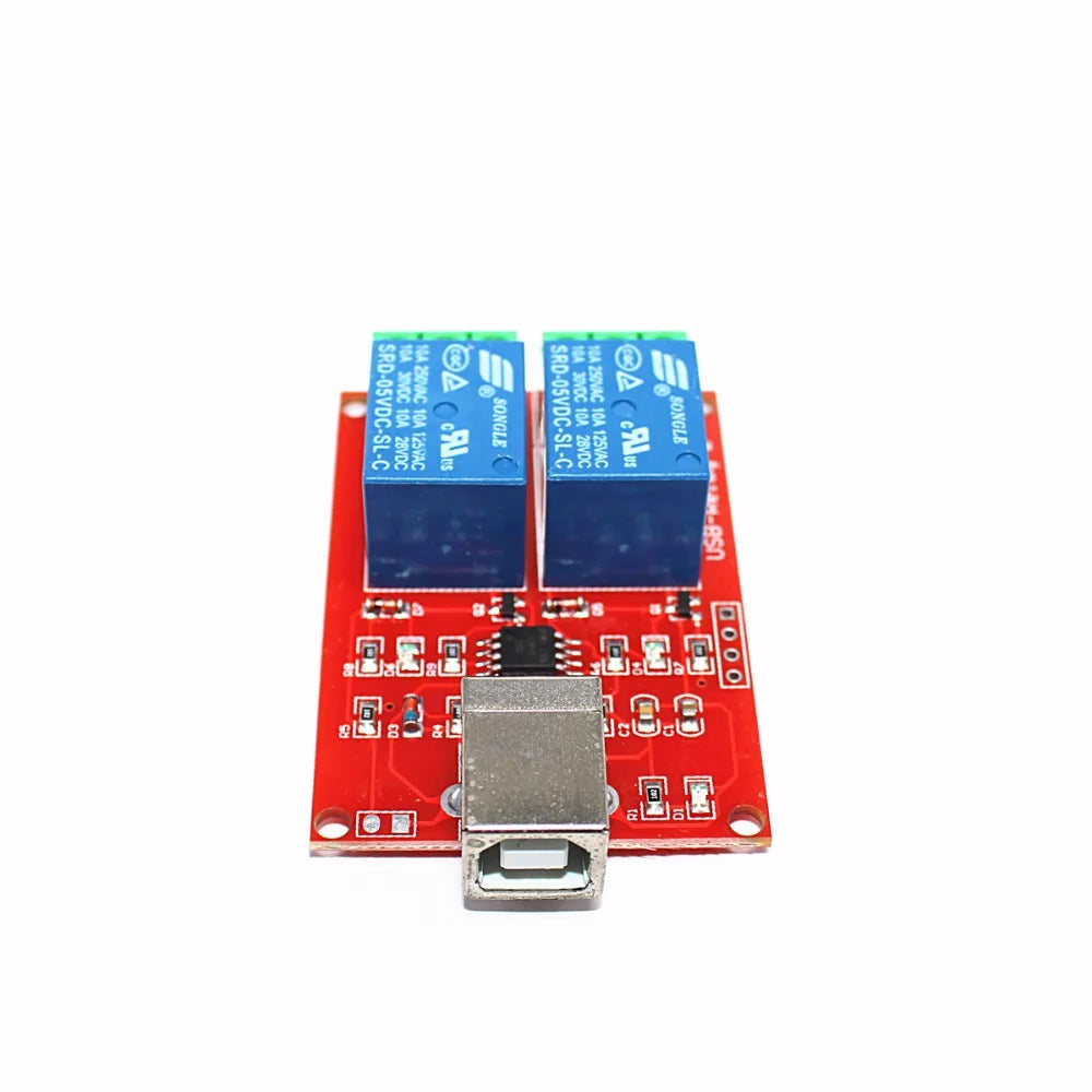 Custom High quality OEM One-stop Serviceb pcba bom gerber files electronic manufacturing 2 Channel USB Relay Module gerber Manufacturer