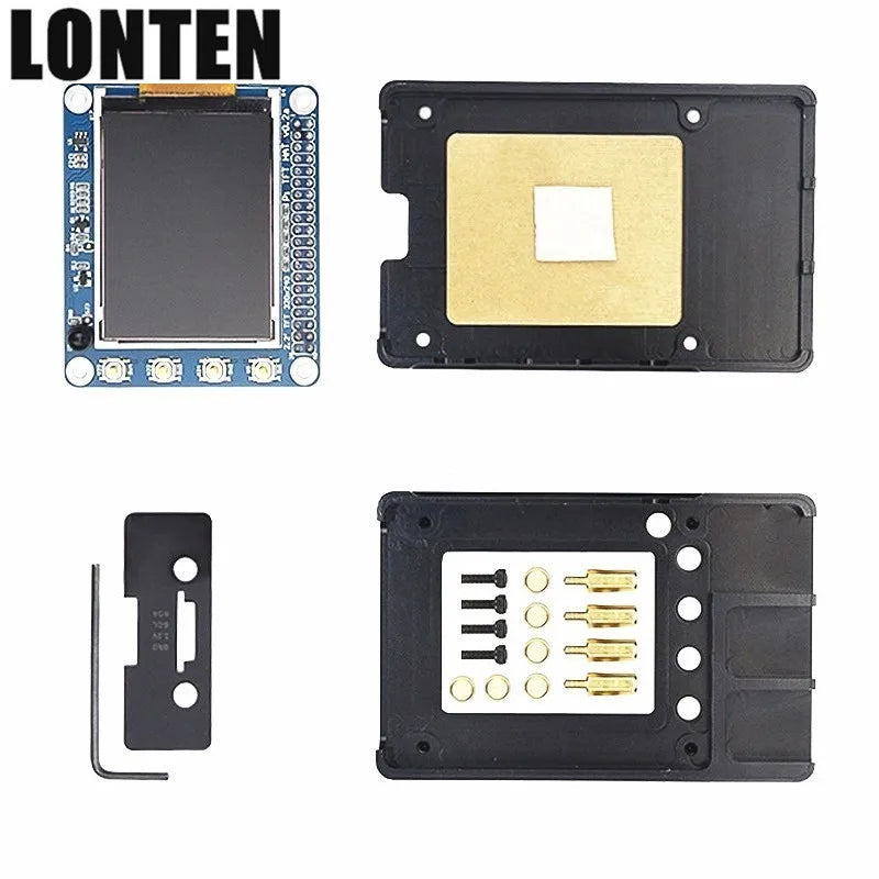 Custom Lonten Newest New Aluminum Enclosure Case Box + 2.2 inch High PPI TFT LCD Kit for Raspberry Pi 3 B+ Manufacturer