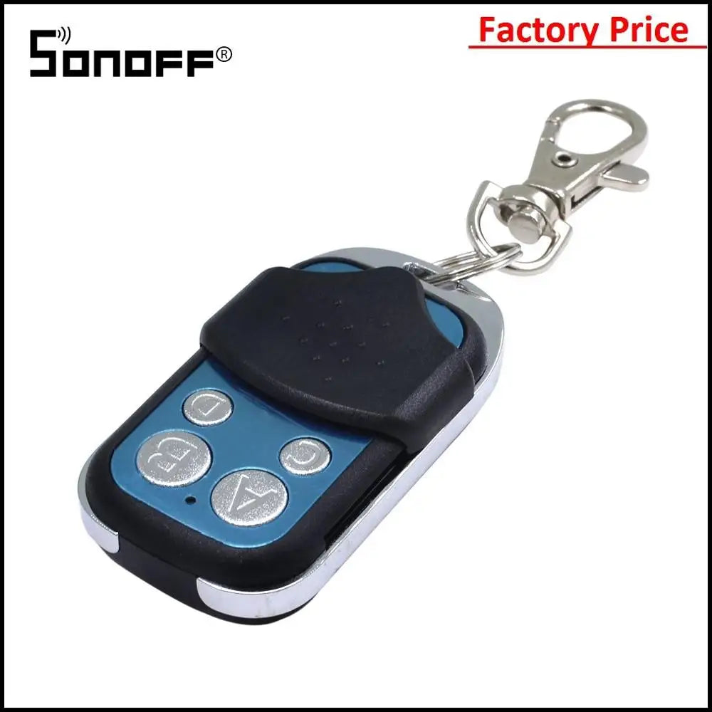 Custom 433 MHz 4-Channel Wireless RF Controller 4 Buttons Lonten Switch Accessories Electric Remote Key Fob Control Manufacturer