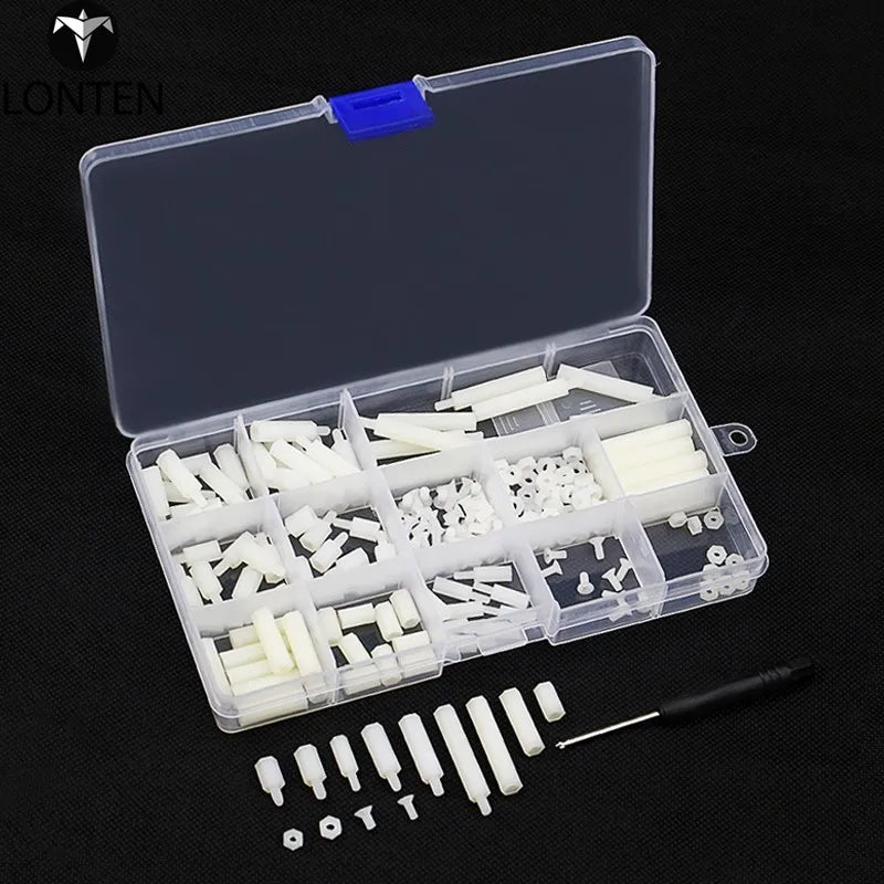 Custom Lonten Plastic Screws Kits 210 pcs/lot Raspberry Pi Screws and Nuts + Screwdriver + Storage Box Case for Raspberry Pi 3 for DIY Manufacturer