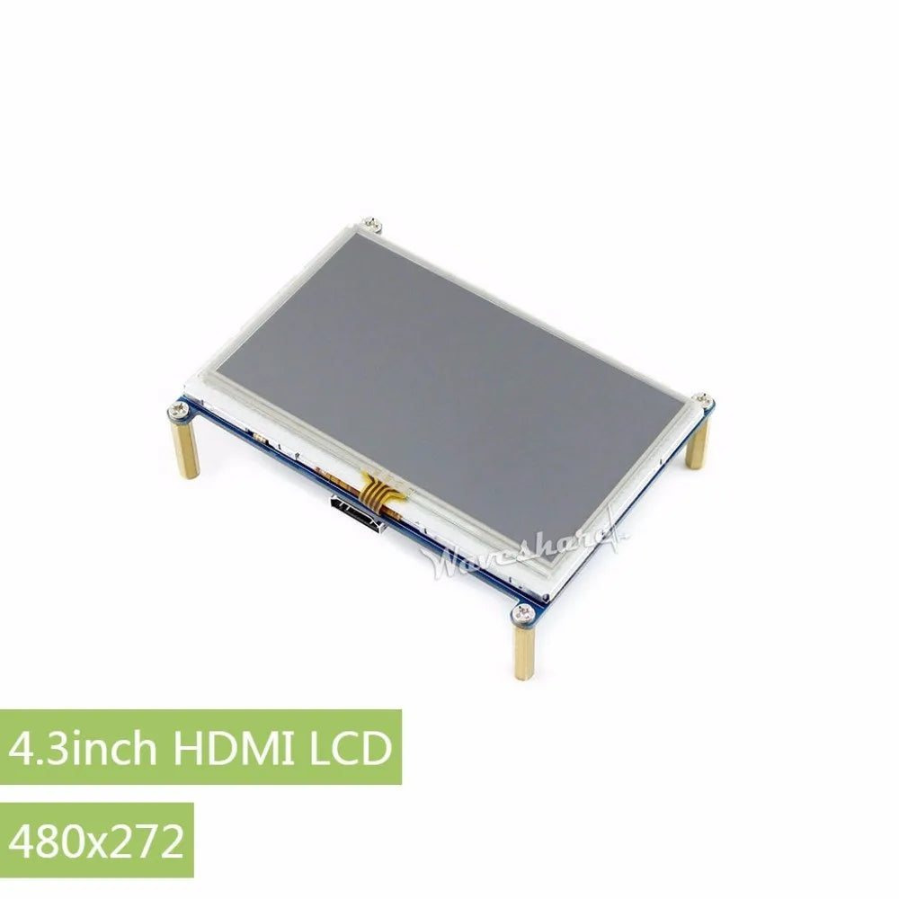 Custom 4.3inch  LCD Resistive Touch Screen Tablet 480 *272 Designed for all Raspberry Pi ,with Back light control Manufacturer