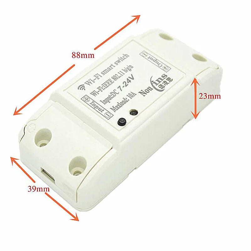 Custom 1CH 7V 9V 12V 24V DC WiFi Switch Relay Domotica Module Control by Phone On Android and IOS for Light Garage Door smart home Manufacturer