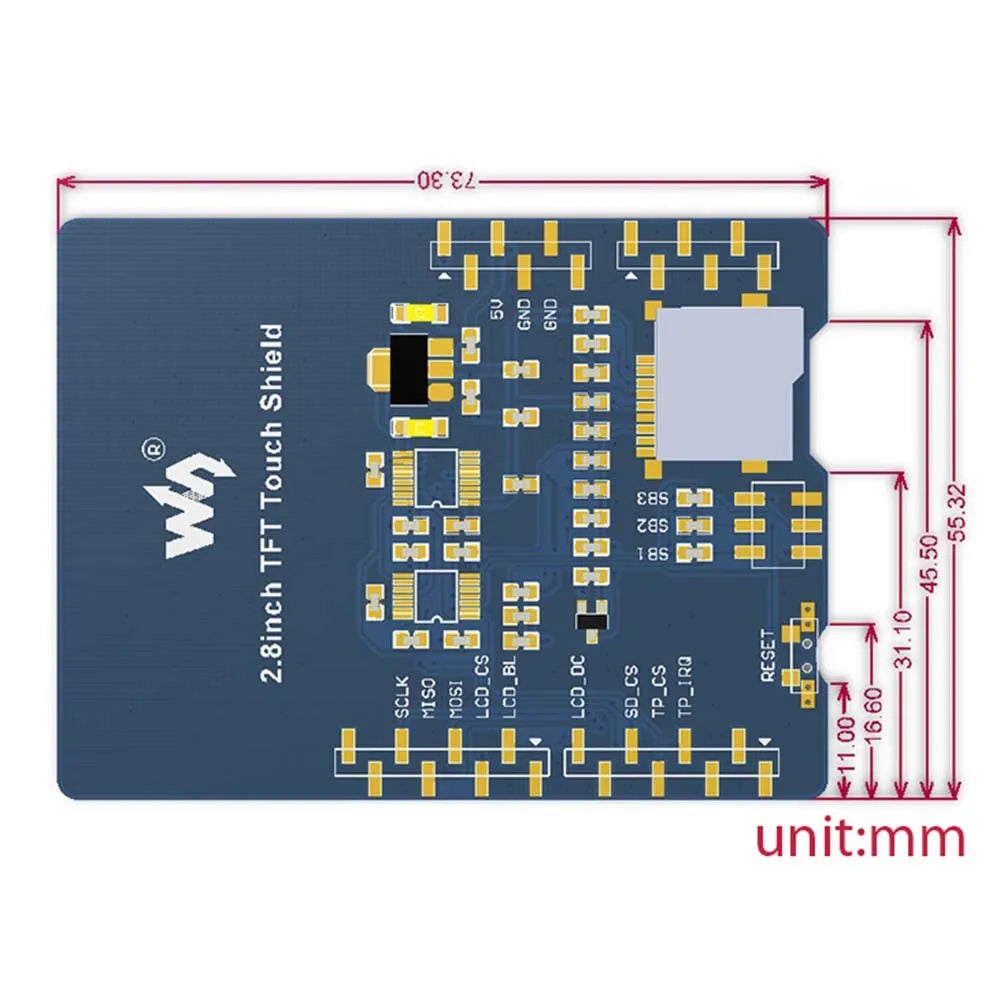 Custom Lonten 2.8inch TFT Touch Shield Lcd Display Screen 320*240 SPI Interface Support For arduinos UNO Manufacturer