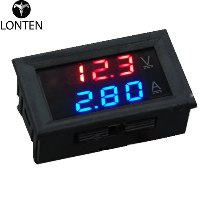 Custom Lonten 10pcs DC 0-100V 10A Digital Voltmeter Ammeter Dual Display Voltage Detector Current Meter Panel Amp Volt Gauge 0.28" Red Manufacturer