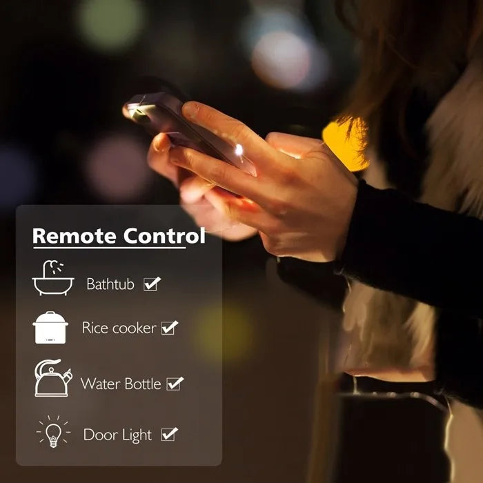 Custom 10A Smart WiFi Mini Plug APP Remote Control Timing Check Power Usage Smart Socket Works with Alexa & Google Home,AC 110V,US Plug Manufacturer