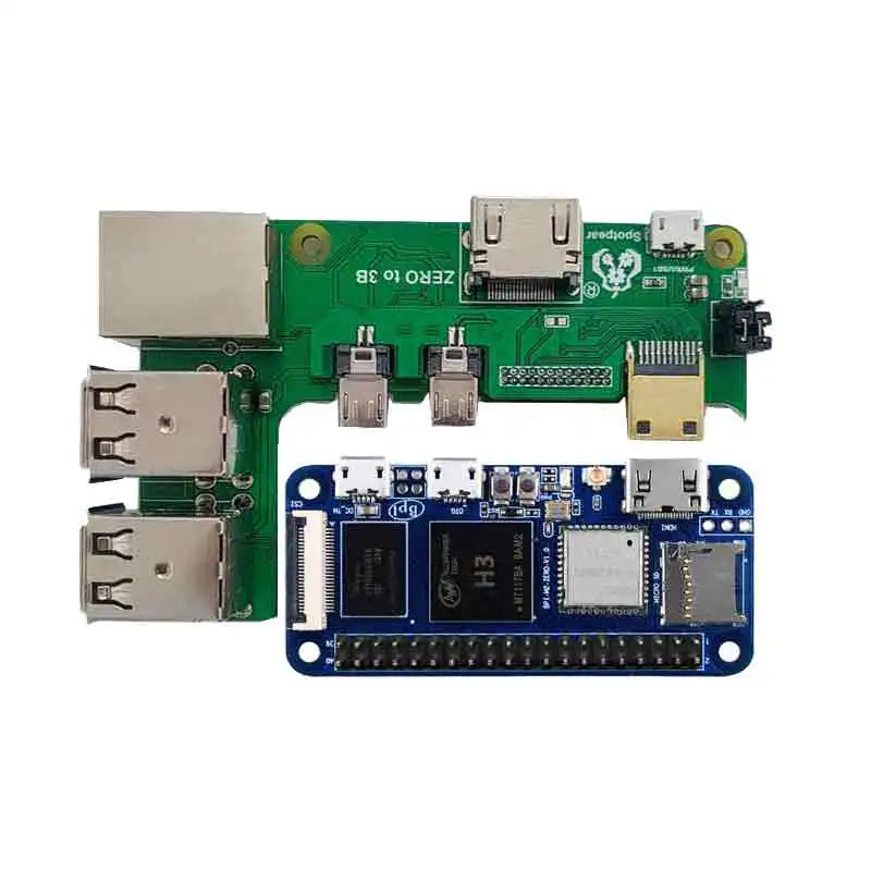 Custom BPI-M2 Banana Pi M2 Zero board with 3B/4B interface adapter BPI-M2 zero to 3B+ bpi 0 USB HUB RJ45 HAT Manufacturer