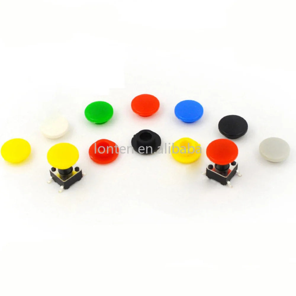 Custom 20Pcs 6X6X5/5.5/6/7mm Round Tactile Push Button Switch  Micro button  Momentary Tact Manufacturer