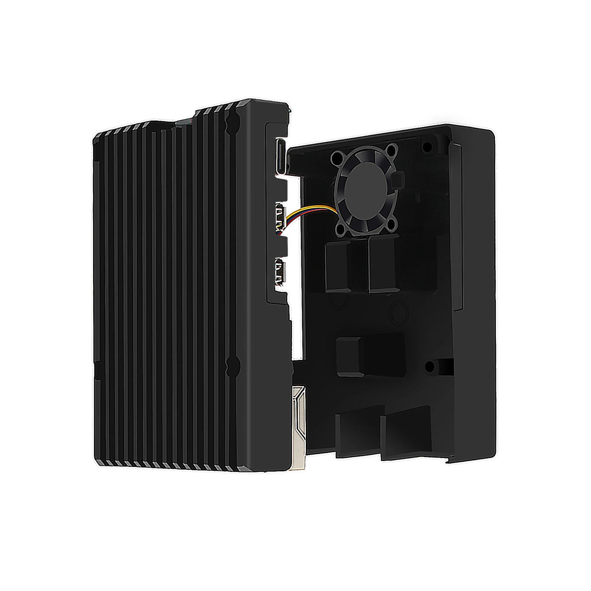 Custom  Raspberry Pi 5 Case with Fan| Heavy-duty Aluminum Passive Cooling Case Shell Enclosure for Pi 5