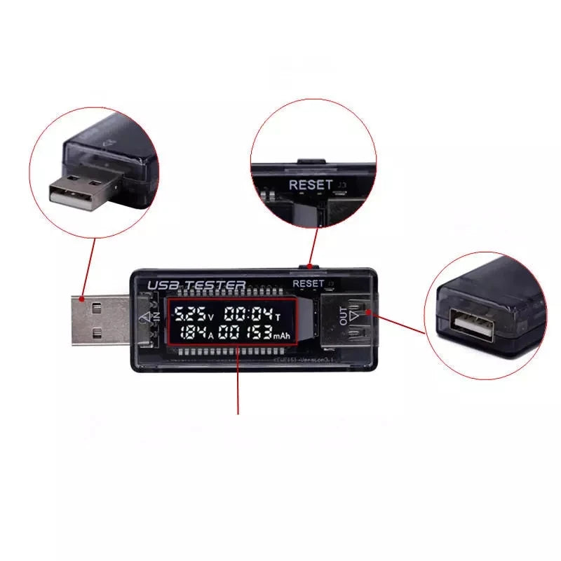 Custom HD Screen USB Tester Voltmeter Current Capacity Energy Power Equivalent Impedance Tester Manufacturer