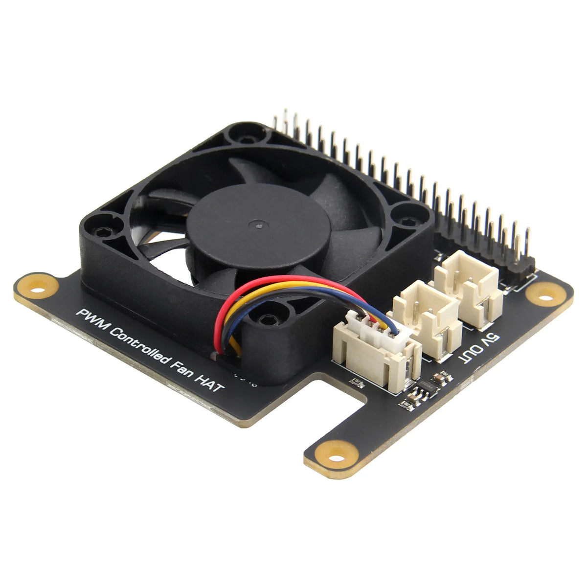 X-FAN40 PWM Cooling Fan HAT for Raspberry Pi 5 / X1001-Max / X1004 M.2 NVMe SSD Hat