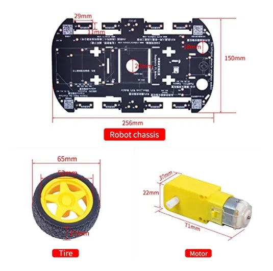 Custom Custom 4WD Robot Chassis Kit with 4 TT Motor for Raspberry Pi Manufacturer