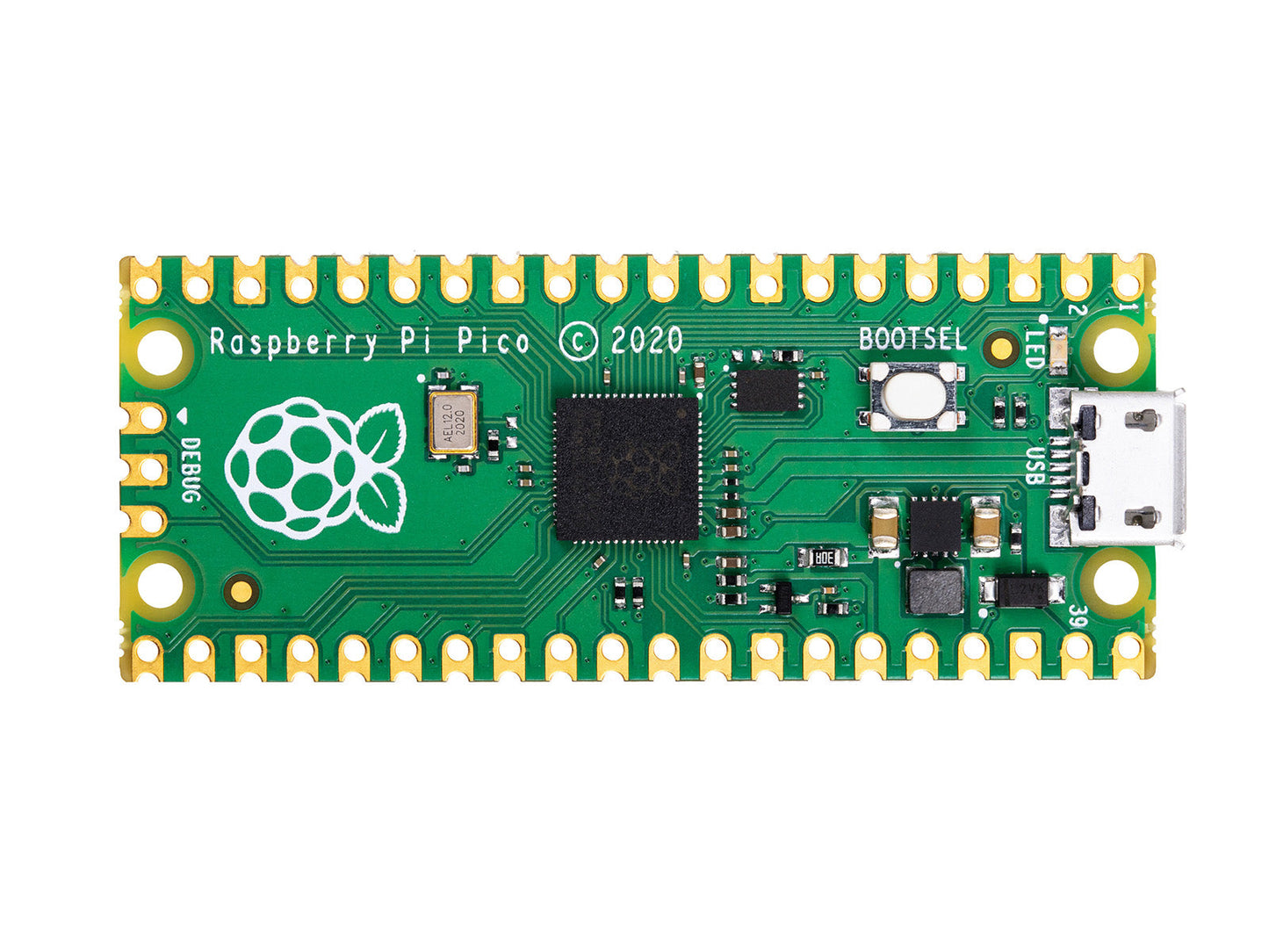 Raspberry Pi Pico, high performance microcontroller board pcba mp3 audio customize