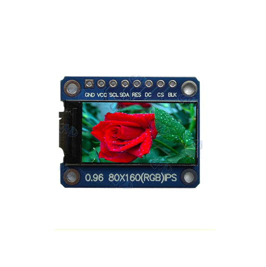 Custom IPS 0.96 inch 7P SPI HD 65K Full Color LCD Module ST7735 Drive IC 80*160 (Not OLED) Manufacturer