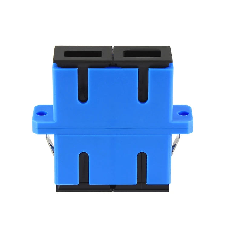 Custom 100PCS SC UPC Duplex single-mode Fiber optic Adapter SC Optical fiber coupler SC UPC Fiber flange SC connector Manufacturer