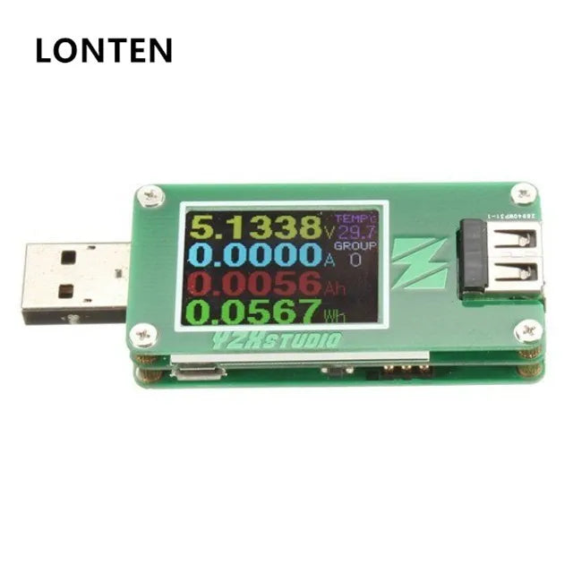 Custom Lonten ZY1270 Bluetooth Colorful TFT USB Power Tester Capacity Table QC2.0 QC3.0 Manufacturer