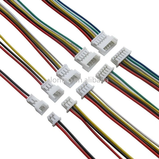 Custom 10P JST 1.25 Male Female Wire Connector Pitch 1.25mm 2P 3P 4P 5P 6P JST Plug Jack Terminal Cable Connector Length 10CM Manufacturer