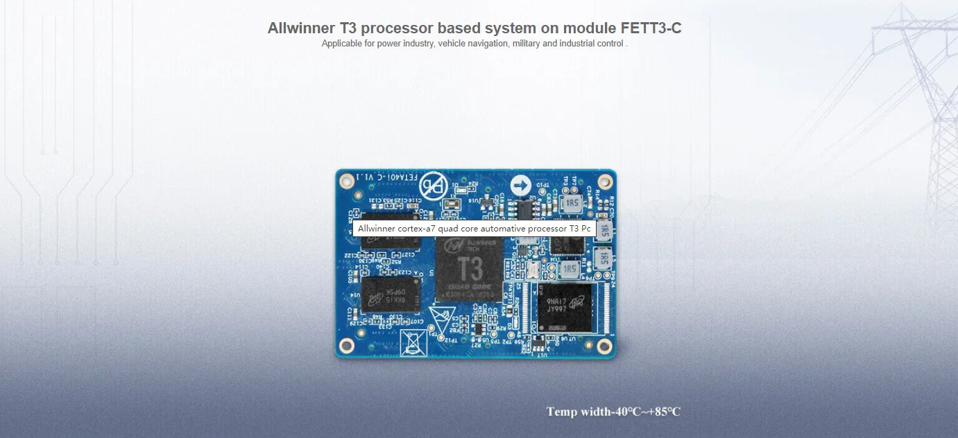 Custom Custom PCB pcba service assembly FETT3-C System on Module(Allwinner T3 SoC) dc fan pcba pcba phone charger Manufacturer