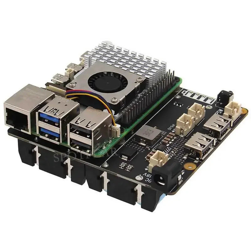 Raspberry Pi 5 UPS Expansion Board Uninterruptible Power Supply 5V 5A USB Type-C X1202 for 18650-Li-Battery (NO)
