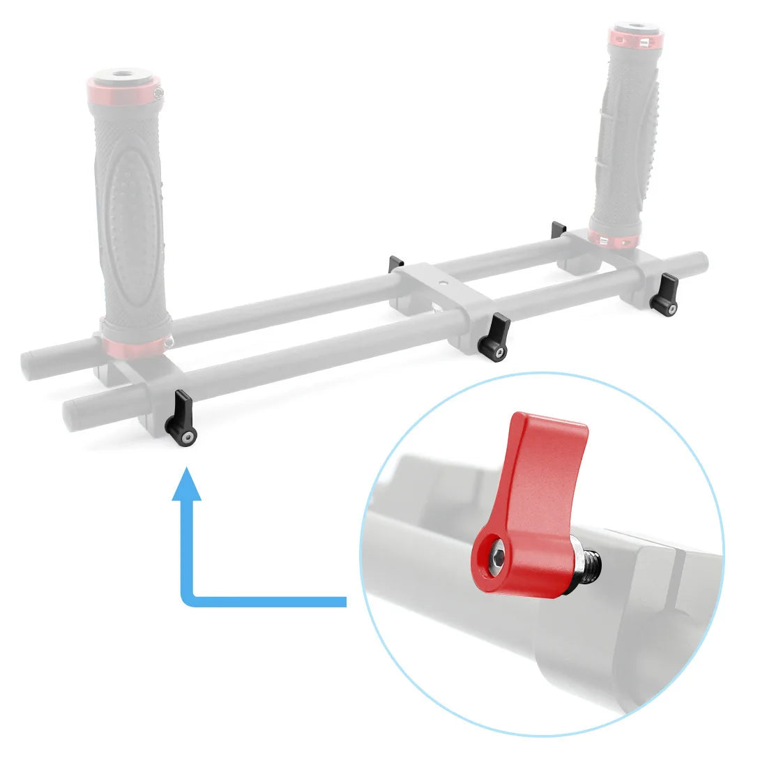 Custom M5 Aluminum Alloy L-type Handle Screw Locking 7-shaped Adjustable knob Screw  for GoPro DSLR Camera 12/17/20/22/25mm Manufacturer