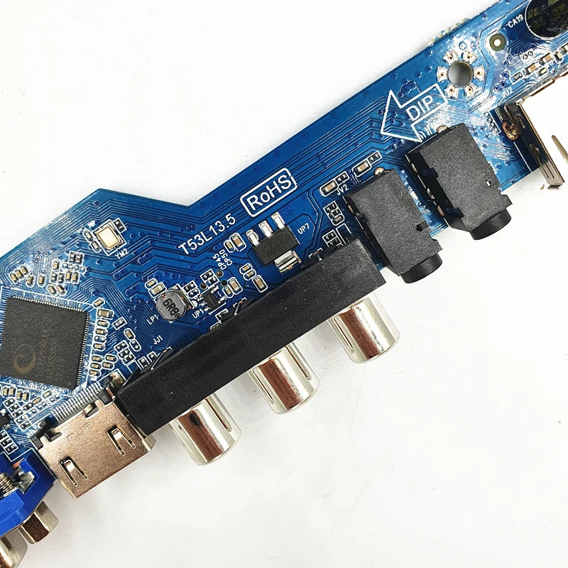 Custom    New LCD TV motherboard T53L13.5 V53 Chip TV driver board Free remote contr  Free remote controlManufacturer