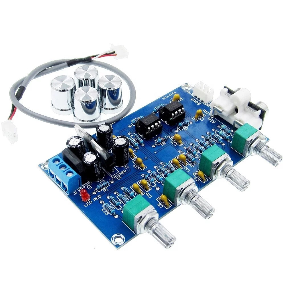 NE5532 tone Preamplifier Board Audio equalizer Preamp Tone Control Pre audio amplifier board pcb assembly customize
