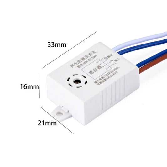 Custom Lonten 1pc MR-SK50A 220V Automatic Sound Voice Sensor For On Off Street Light Switch Photo Control 38x28x16mm Dropshopping Manufacturer