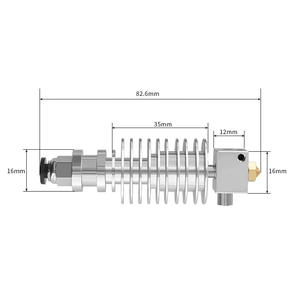 Custom I3 Mega Hotend 12V 24V Bowden Extruder V5 J-head Hotend 3D Printer Parts For Anycubic I3 Mega Mega-S Upgrade Parts vs V6 Hotend Manufacturer