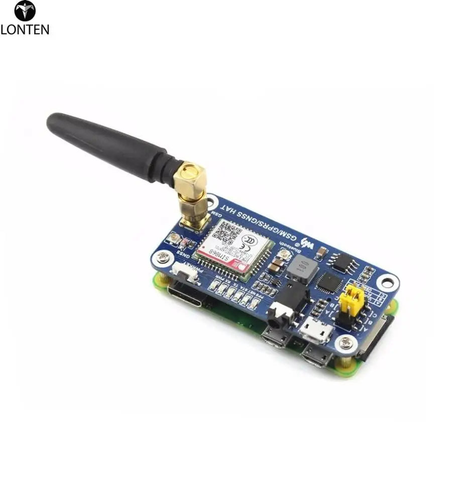 Custom GSM / GPRS/ GNSS/ Bluetooth HAT for Raspberry Pi Bluetooth 3.0 Supports SMS phone call GPRS DTMF HTTP FTP MMS email GPS Manufacturer