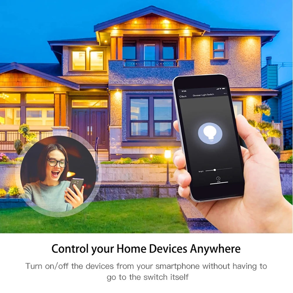 Custom 2020 Wifi Smart Wall Socket Universal Outlet Glass Panel Wireless Electric Plug Remote Control by Tuya Smartlife Alexa Google Ho Manufacturer