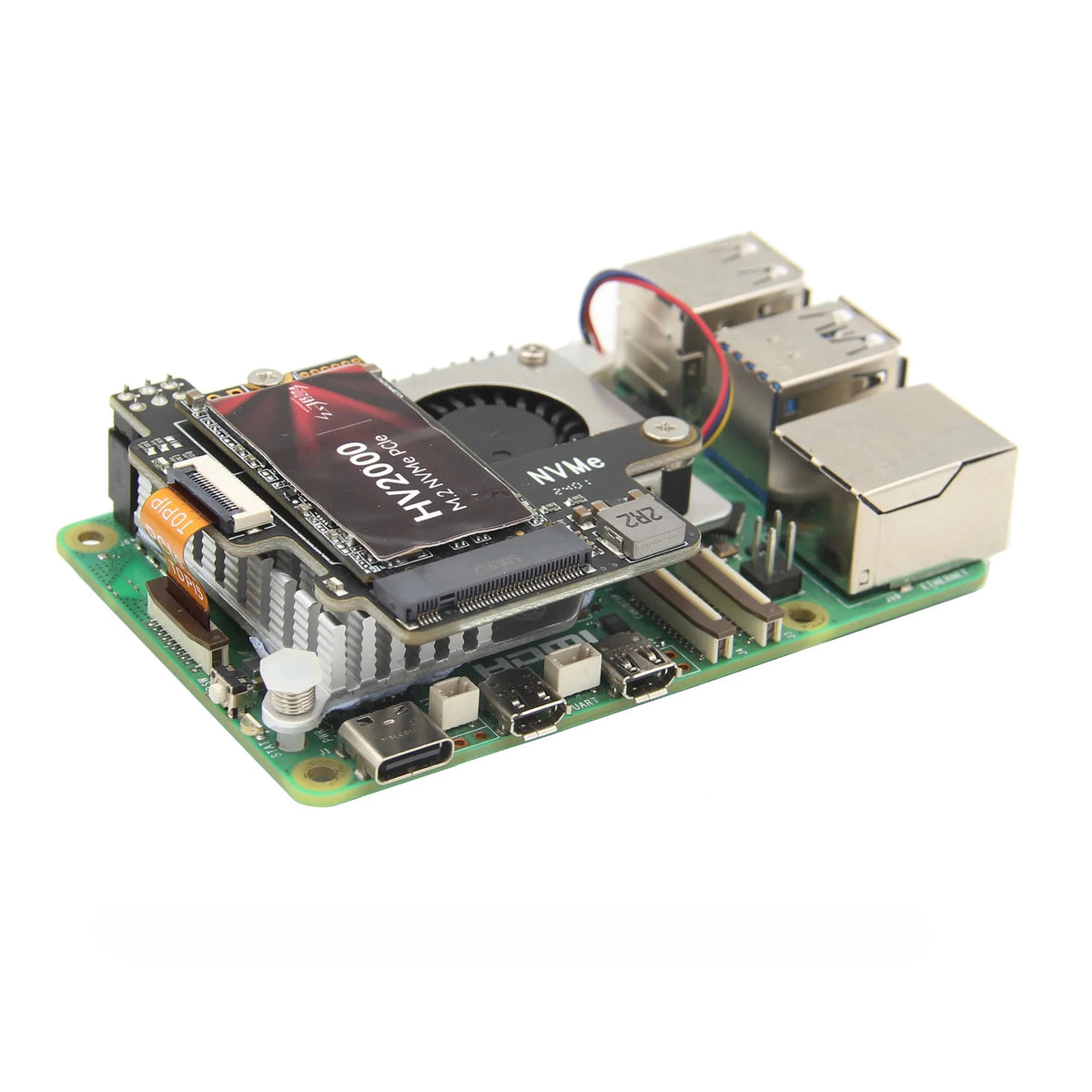 Custom  X1003 Pcie M.2 NVMe SSD 2242 Board for Raspberry Pi 5