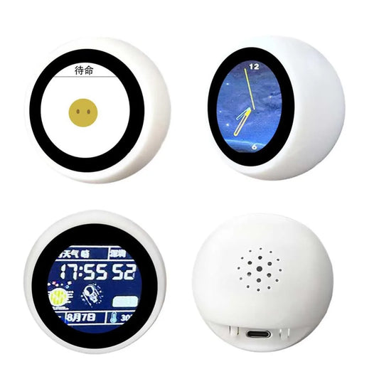 DeepSeek XiaoZhi AI Voice Chat Robot ESP32-S3 1.28 inch LCD N16R8 Development Board Clock Desktop Ornaments
