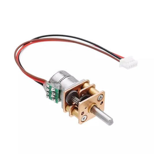 Custom GM12-10 Precision Mini 10mm 2-phase 4-wire Gear Stepper Motor Full Metal Gearbox Reduction Ratio 20:1/ 50:1/ 100:1/ 150:1/ 298:1 Manufacturer