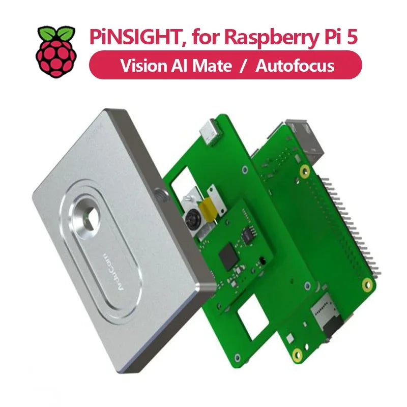 PiNSIGHT, 12MP Vision AI Mate for Raspberry Pi 5 Custom