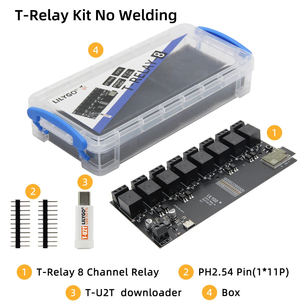 Custom T-Relay 5V 8 Channel Relay Module ESP32 Wireless Development Board WIFI BT With Optocoupler Isolation For Arduin0 Manufacturer