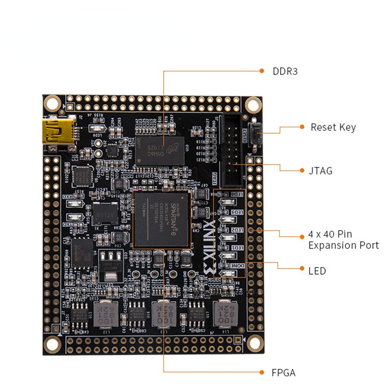 SoM AC616B: Xilinx Spartan-6 XC6SLXLX16 FPGA System On Module Custom PCB pcba smart hom palmrest touchpad pcba customize