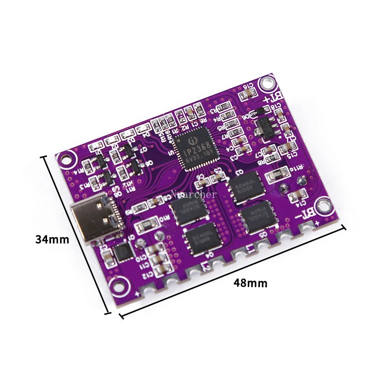 Custom IP2368 bidirectional 100w fast charge buck-boost type-c4 string lithium battery module Manufacturer