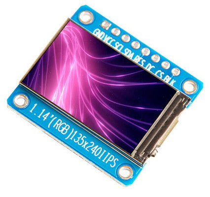 New IPS 1.14 inch 3.3V 8PIN SPI HD Full Color TFT Display Screen ST7789 Drive IC 135*240 Custom