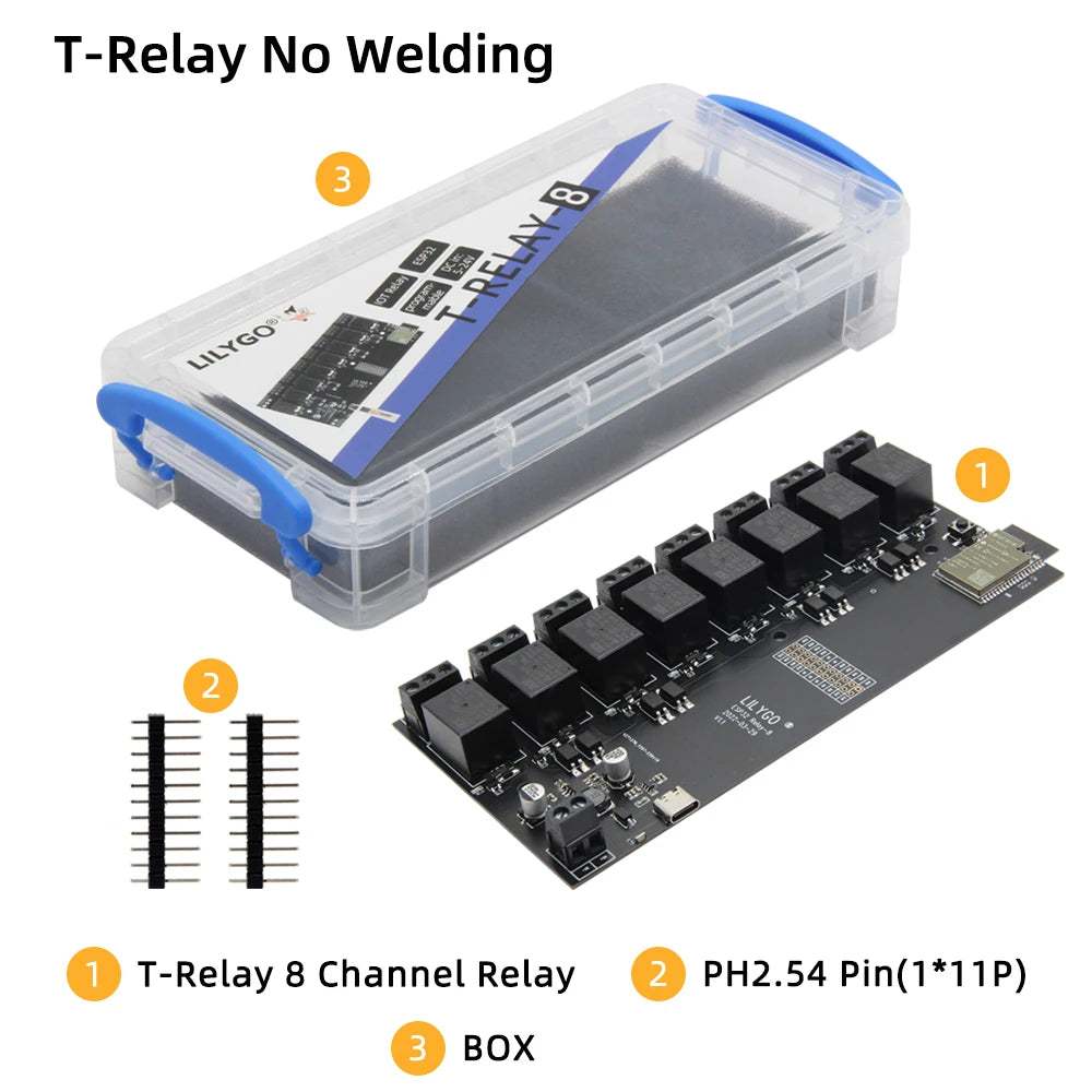 Custom T-Relay 5V 8 Channel Relay Module ESP32 Wireless Development Board WIFI BT With Optocoupler Isolation For Arduin0 Manufacturer