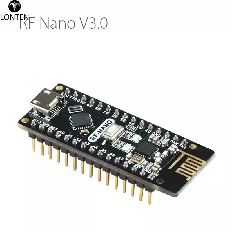 Custom RF Nano V3.0 Micro USB Module ATmega328P QFN32 5V 16M CH340 Integrate NRF24l01+2.4G Wireless Imme Manufacturer