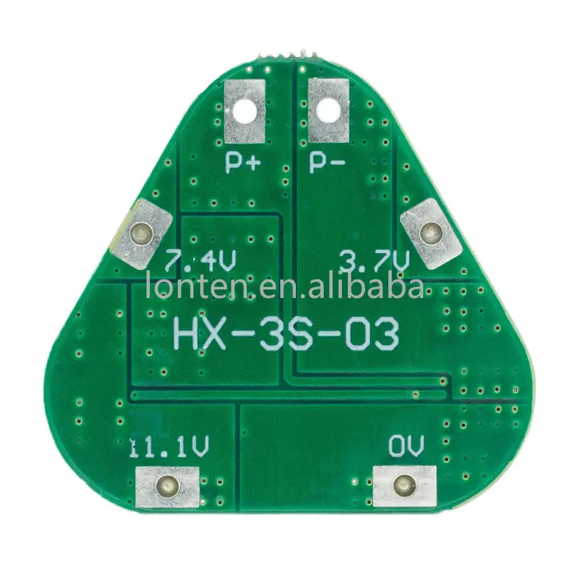 Custom 3S 12V 18650 Lithium Battery Protection Board 11.1V 12.6V overcharge over-discharge protect 8A 3 Cell Pack Li-ion BMS PCM PCB Manufacturer