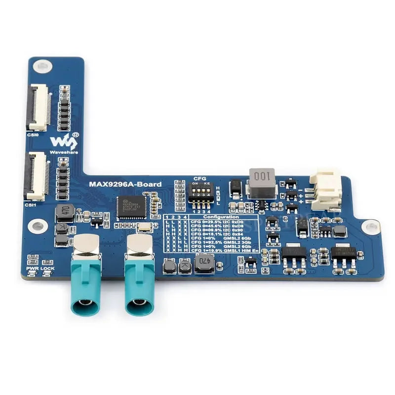 MAX9296A GMSL Camera Adapter Board 2-Ch High-Speed And Low-Latency Transmission For Raspberry Pi 5 Jetson Orin Nano/NX