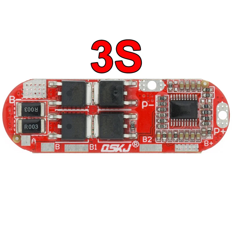 Custom BMS 1S 2S 10A 3S 4S 5S 25A Bms 18650 Li-ion Lipo Lithium Battery Protection Circuit Board Module Pcb Pcm 18650 Lipo Bms Charger Manufacturer