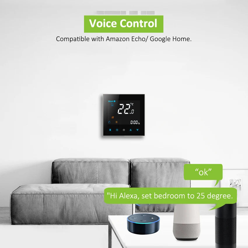 Custom Lonten smart BECA electric heating floor heating wireless Wifi thermostat digital indoor programming thermostat controller Manufacturer