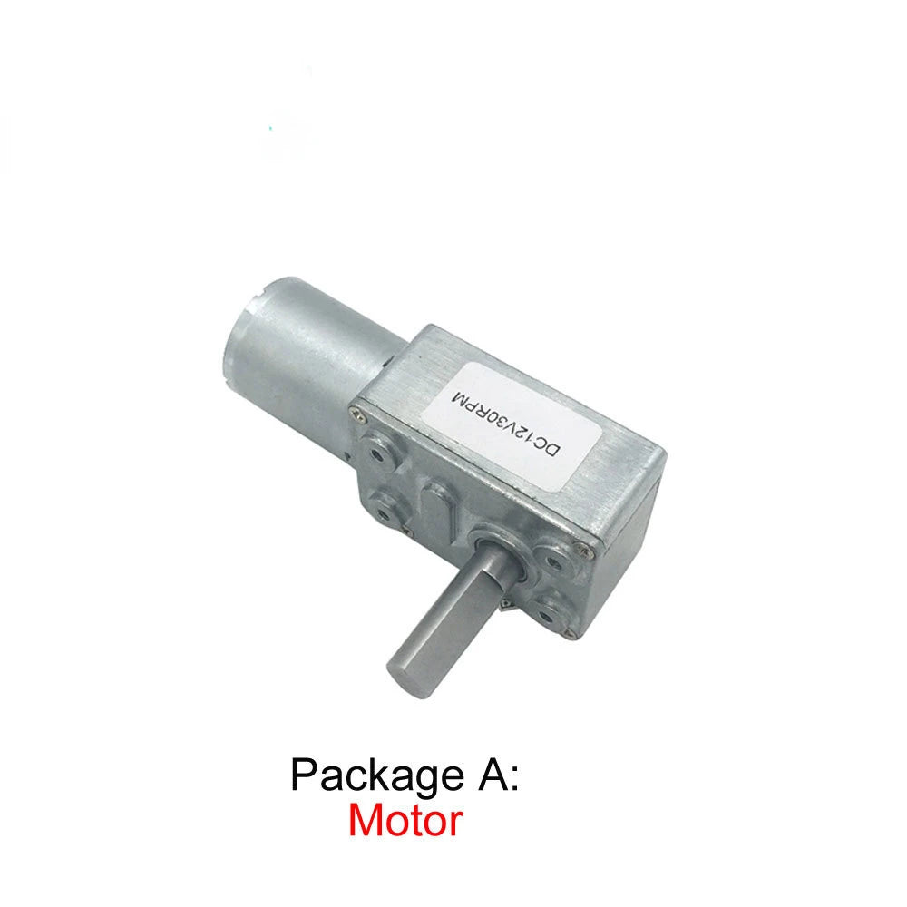 Custom JGY370 High Torque 8MM D7 shaft Mini Worm Gear Motor DC 6V 12V 24V Volt Gear Motor Low Speed 6-150RPM Length 25MM Manufacturer