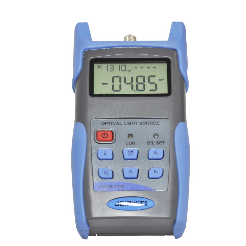 Custom JW3116 Handheld Fiber Optic Light Source 1310/1550nm Fiber Optical Light Source with FC/SC/ST interchangeable Connector Manufacturer