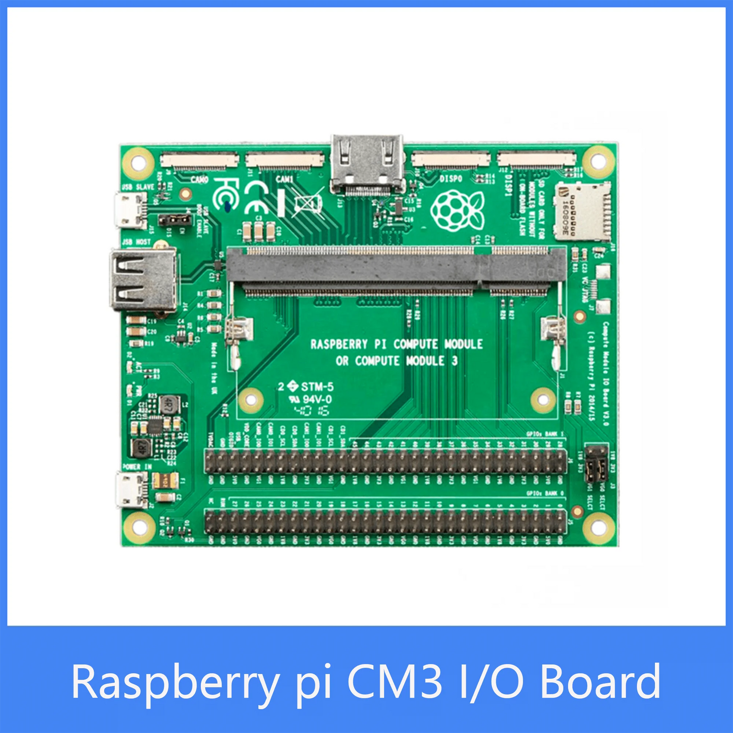 Custom Raspberry Pi Compute Module 3 (CM3) I/O board Interface Adapter Board,CMIO V3.0 Original board Manufacturer