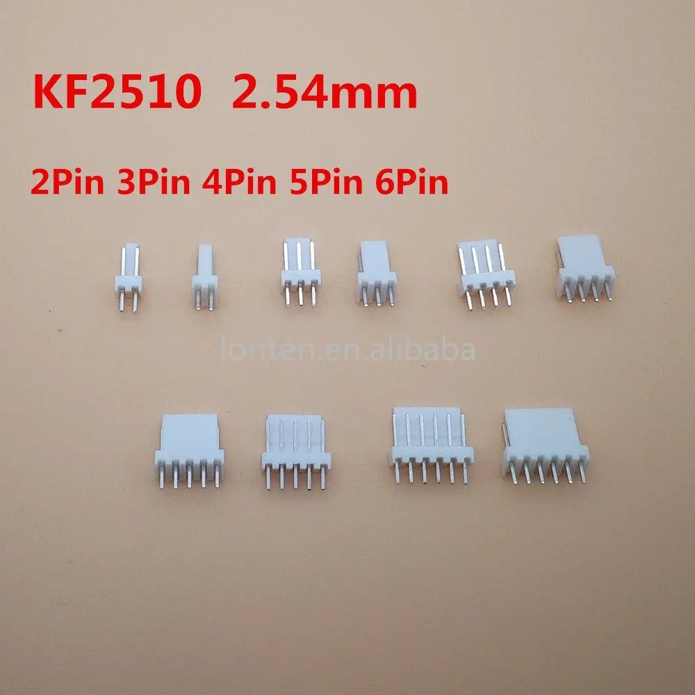Custom 50Pcs KF2510 2/3/4/5/6/7/8/9/10P 2.54mm Pitch Male Pin Header Connector Strip Pin Connectors Manufacturer