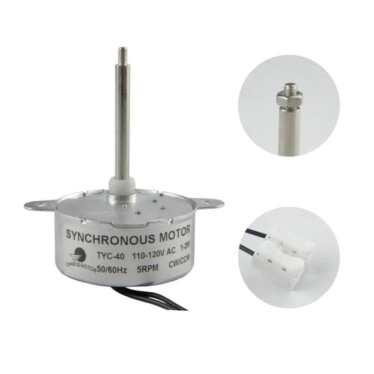 Custom  TYC-40 110V 46mm AC Small Gear Synchro Motor 5/6RPM CW/CCW by Electric Motor Suppliers Manufacturer