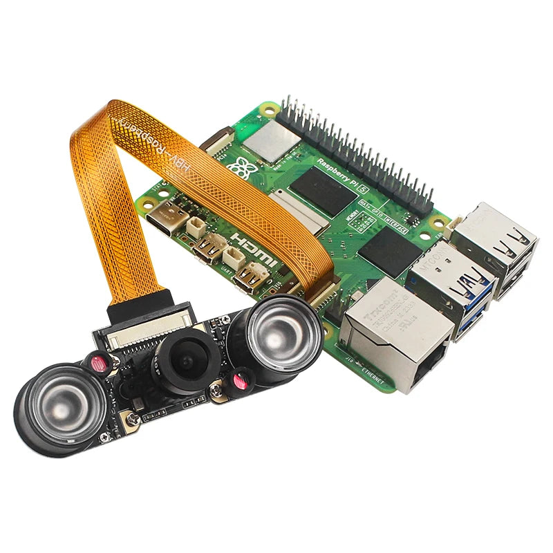 Raspberry Pi 5 Camera Module 5MP 1080P Optional Night Vision Wide Angle IR-CUT FF AF for RPI 5/Pi5 Zero